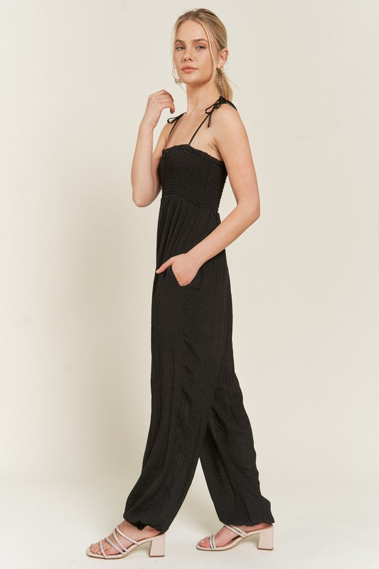 Girly Things Tie Strap Jumpsuit