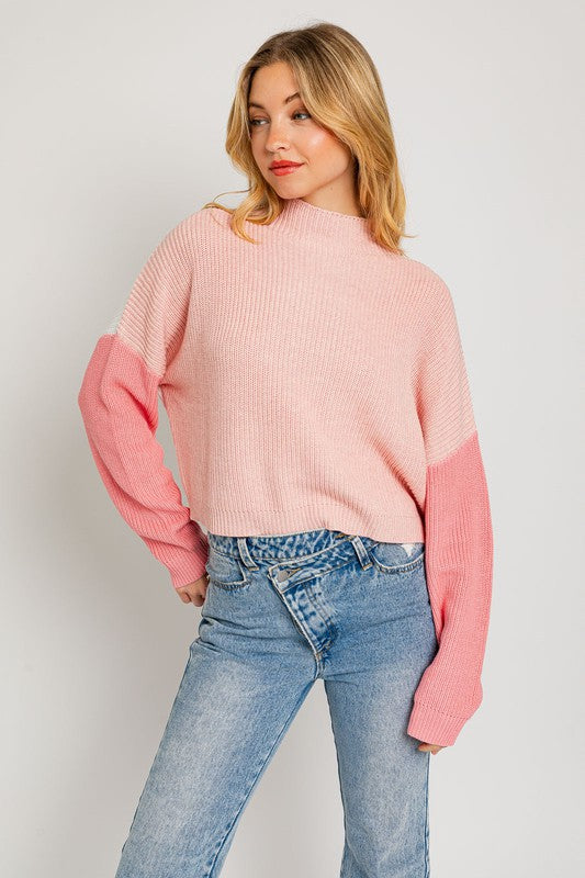Mandy Color Block Oversized Sweater