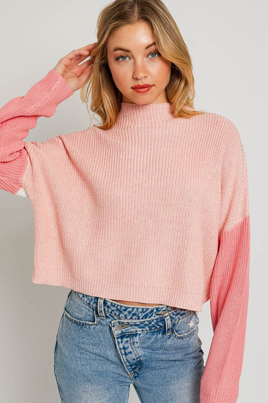 Mandy Color Block Oversized Sweater