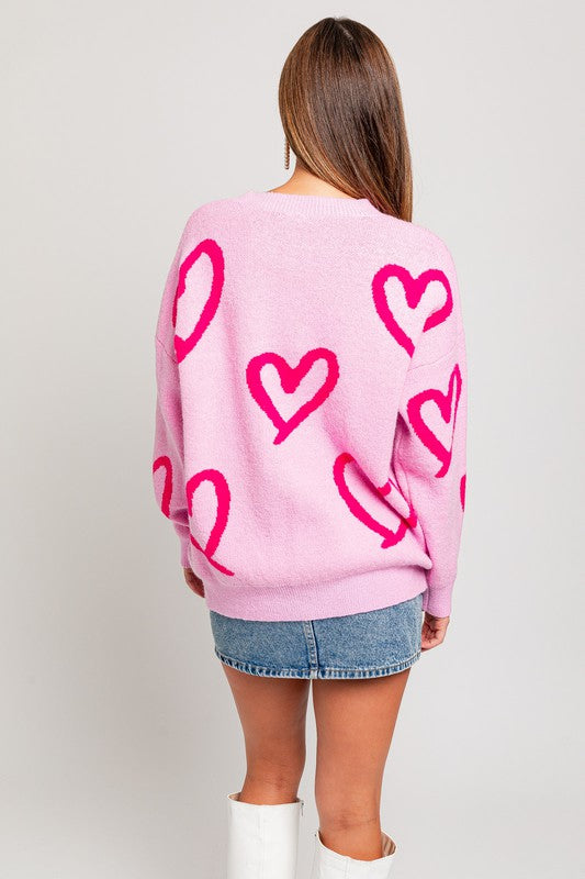 Lover Girl Heart Sweater