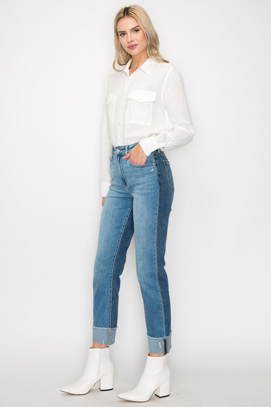 Mixed Feelings High Rise Straight Jeans