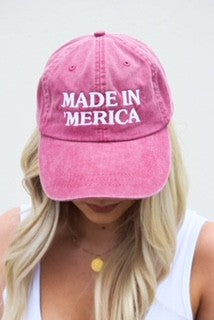 Made in Merica Vintage Washed Baseball Hat