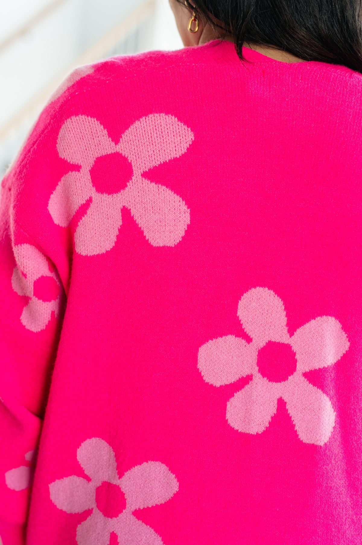 Enough Anyways Floral Cardigan in Pink