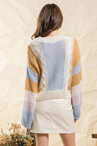 Cornelia Street Color Block Sweater