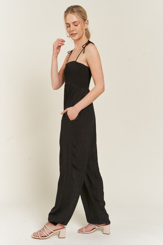 Girly Things Tie Strap Jumpsuit