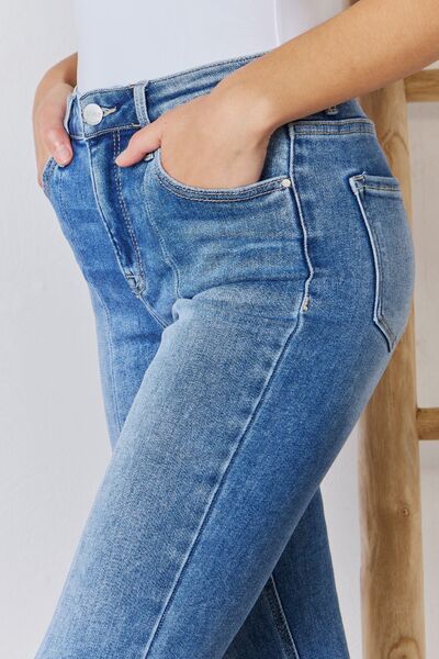 Casual Outing Ankle Flare Jeans