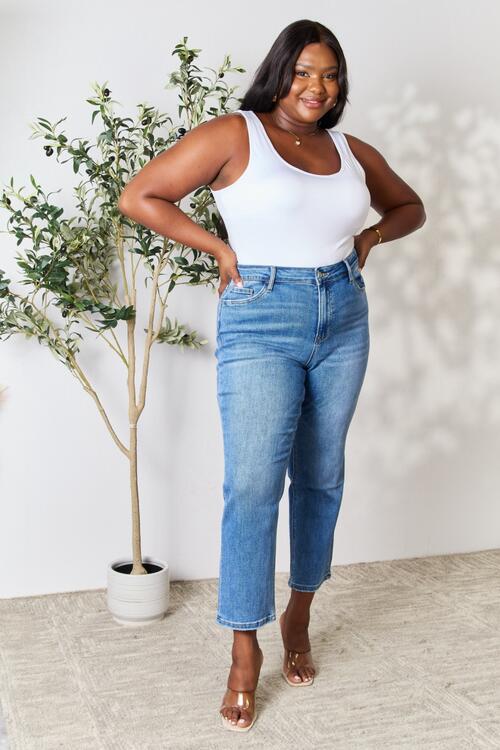 Perfect Fit High Waist Straight Jeans