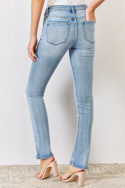 Day Date Mid Rise Slit Bootcut Jeans