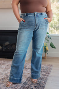 Mindy Mid Rise Wide Leg Judy Blue Jeans