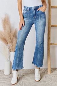 Casual Outing Ankle Flare Jeans