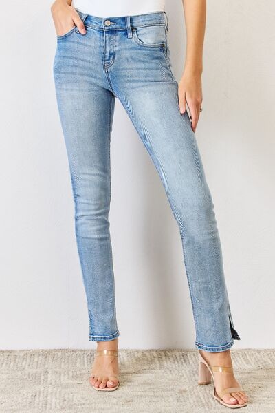 Day Date Mid Rise Slit Bootcut Jeans