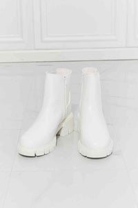 What It Takes Lug Sole Chelsea Boots in White