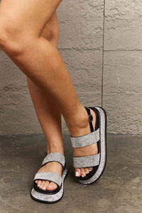 Glam Rhinestone Slingback Sandals